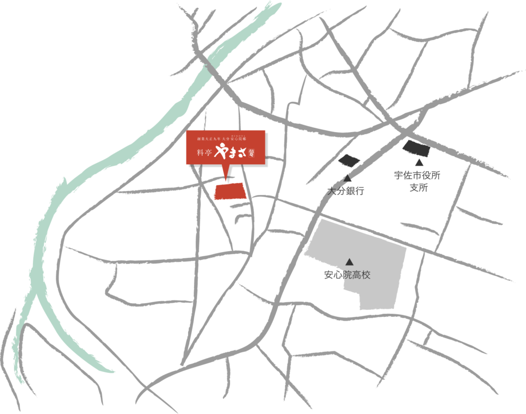 料亭やまさ旅館周辺地図